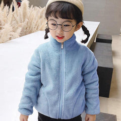 MOMISY Baby Boy & Girls Sweater Jacket Front Open Cardigan (3 to 4 Years, Khaki), Polyester Blend Round Neck