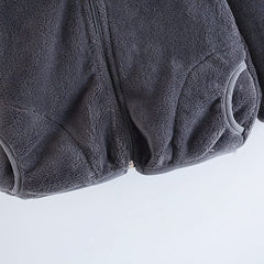 MOMISY Baby Boy & Girls Polyester Blend Sweater Jacket Front Open Cardigan (1 To 2 Years, Grey)