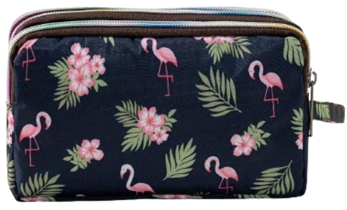 MOMISY Women's Girls Clutch | Zipper | Ladies Purse Wallet Girls (Flamingo)