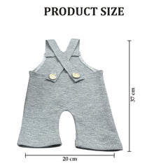 MOMISY Newborn Baby Photography Prop Outfits Solid Suspender Hat Photo Shoot Costume for 0-6 Months (Grey)