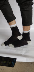 MOMISY Men's Premium Cotton Cushion Socks, (Multicolor) Pack of 5 (Free Size) (2 Color)