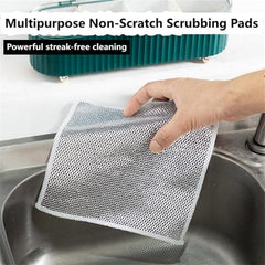 MOMISY Non-Scratch Dishcloth, Multipurpose Dishwashing Rags for Wet and Dry, Easy Rinsing, Reusable, Cleaning Cloth for Kitchen, Sinks-Double Layer (24)