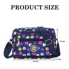 MOMISY Women Mobile Messenger Bag Ladies Casual Nylon Shoulder Small Cross Body Long Strap Purse for Travelling, Work