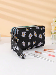 MOMISY Women's Girls Clutch | Zipper | Ladies Purse Wallet Girls (Daisy)