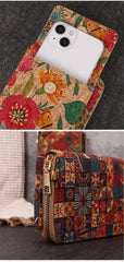 MOMISY Mobile Bag, Cellphone Sling Bag, Card Holder Wallet, Crossbody Bag, PU Leather, for Girls (Checks)