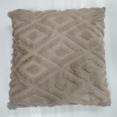 MOMISY Corduroy Cushion Throw Pillow Covers, Diamond, 45 x 45 cm, 18 x 18 inch (2, Khaki2)