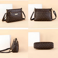 MOMISY Sling Bag with Long Strap for Women Shoulder Zipper Closure Handbags Multipurpose Crossbody ladies Daily (Alphabet)