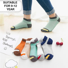 MOMISY 5 Pairs Tube Socks for children Toddlers Infant Baby Girl Boys (3Color, 6 Year to 8 Year)