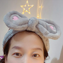 MOMISY Elastic Women's Hair Band Wash Face Spa Headband-Washable Facial Band Makeup Wrap Headbands Fits All Head Sizes (Grey)
