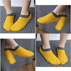 MOMISY 5 Pairs Cotton Blend Baby Kids Girl Boys children Toddlers Tube Ankle Socks-Multicolor