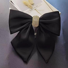 MOMISY Bow Shaped Hair Clip, Hair Accessories for Women and Girls (DiamondBlack, Free)