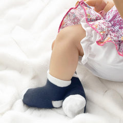 MOMISY Multicolor Stretchable Cotton BlendTube Boat Socks 4 Pairs for Baby Boys and Girls-0 to 6 months