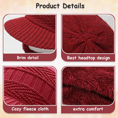 MOMISY Unisex Fleece Windproof Multi Functional Monkey Cap Winter Face Mask, Balaclavas, Neck Warmer, Cap and Bandana (Red), Free Size