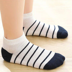 MOMISY 5 Pairs Baby Kids Girl Boys Tube Socks Toddlers Comfortable Ankel Length gifts (Striped Star Black, 1 to 3 year)