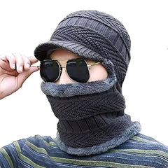 MOMISY Windproof Multi Functional Monkey Cap Winter Face Mask, Balaclavas, Neck Warmer, Cap and Bandana (Grey)