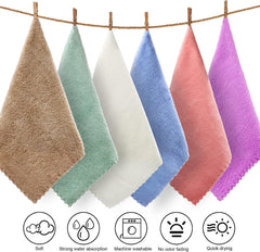 MOMISY Baby Wash Cloth Face Towel Handkerchief for Baby New Born/Infants/Toddlers-Assorted Colours (10)