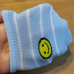 MOMISY 5 Pairs Baby kids Girl Boys Toddlers InfantmCotton Stretch Baby Socks (IN, Age, 9 Years, 12 Years, StripeSmiley)