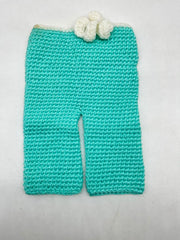 MOMISY Newborn Photography Props Baby Girl Photo Props for Infant Hand Crocheted Nurse pant and Hat-Nurse